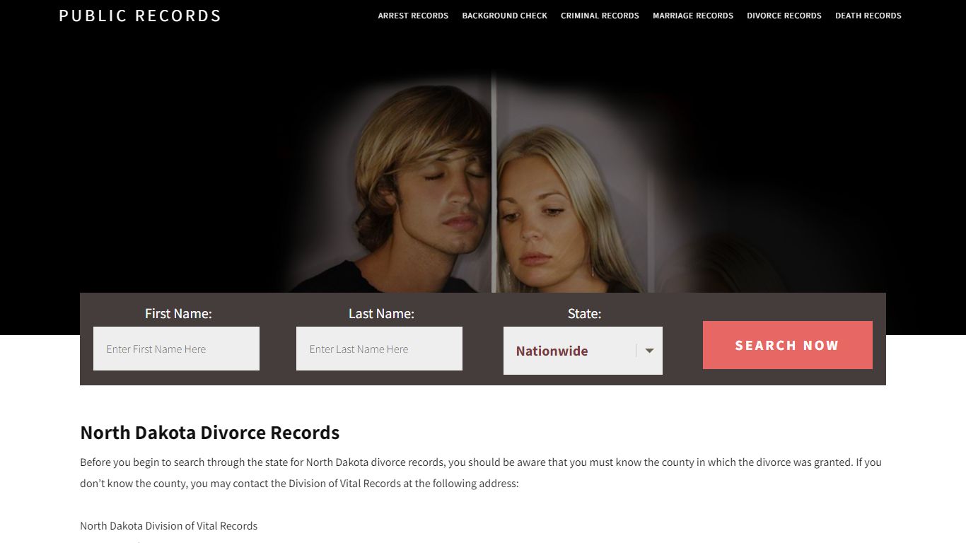 North Dakota Divorce Records | Enter Name and Search. 14Days Free